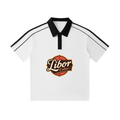 Contrast Collar Short-Sleeve Polo Shirt