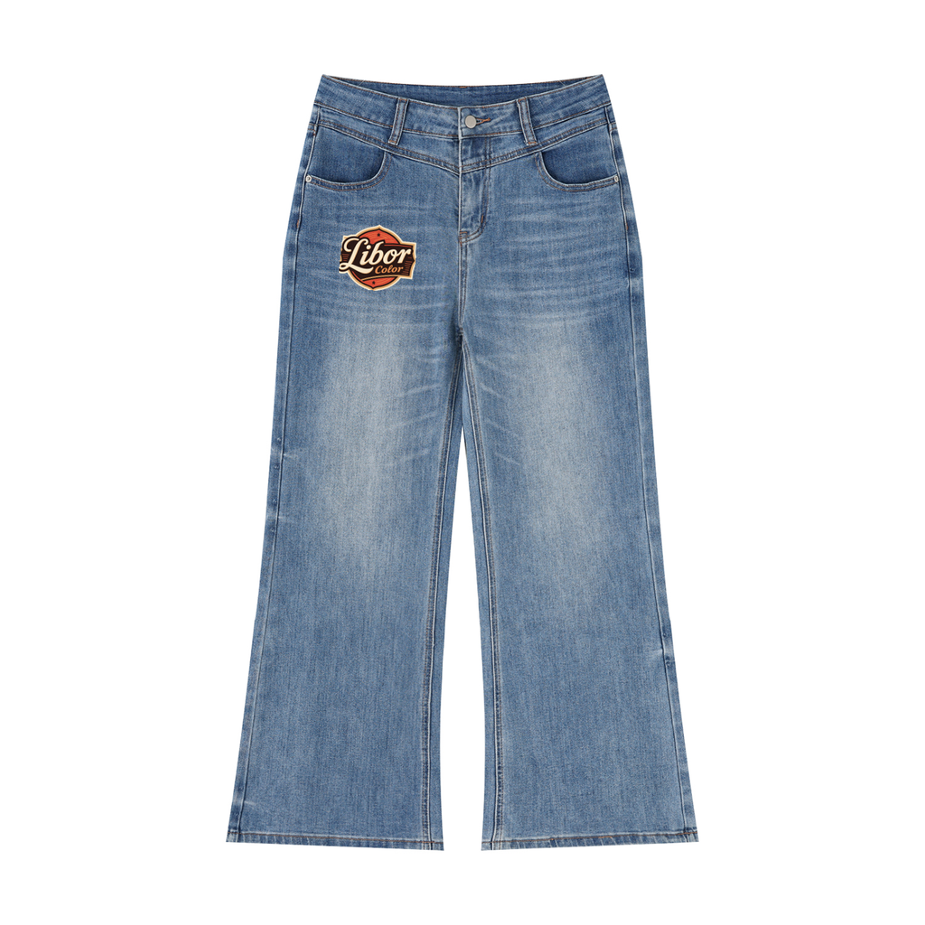 Women’s Vintage Wash Wide Leg Jeans
