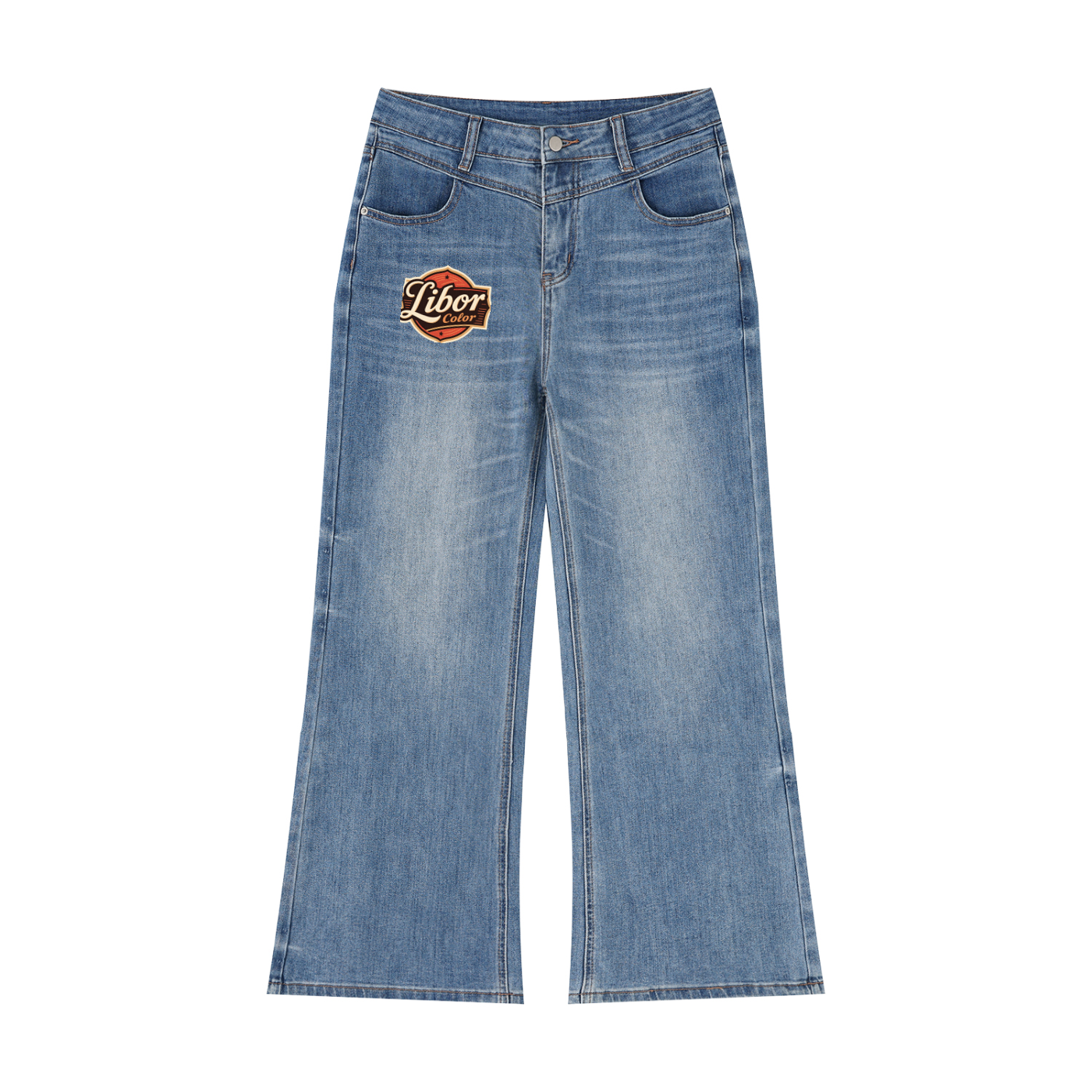 Women’s Vintage Wash Wide Leg Jeans