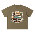 Heavyweight Drop Shoulder Cotton T-Shirt