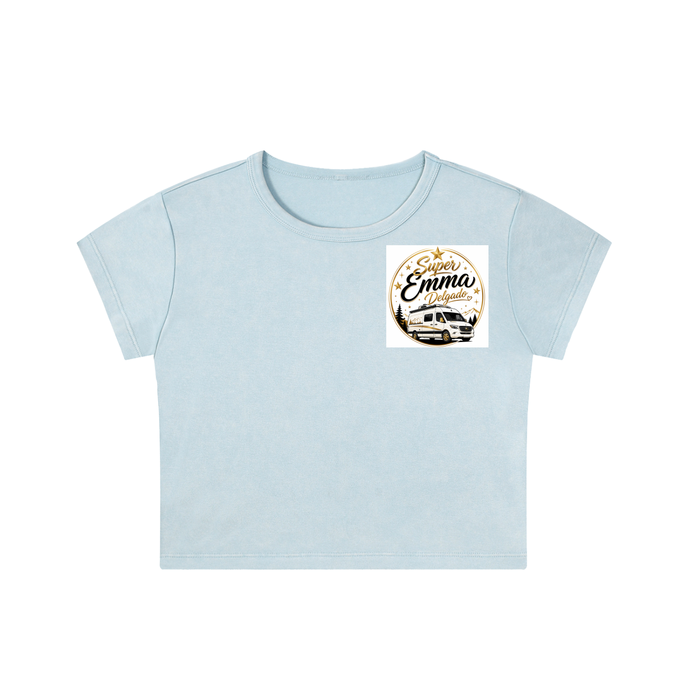 Snow Washed Crop Top