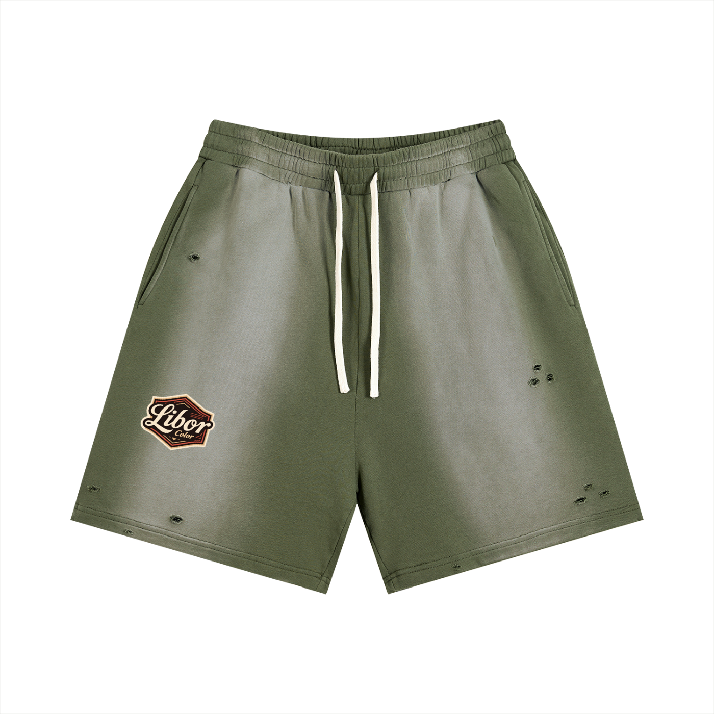 Sun Fade Distressed Shorts